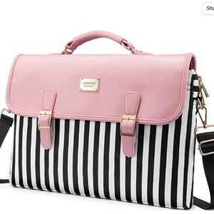 Computer Bag Laptop Bag for Women Cute Laptop Messenger Bag  PINK